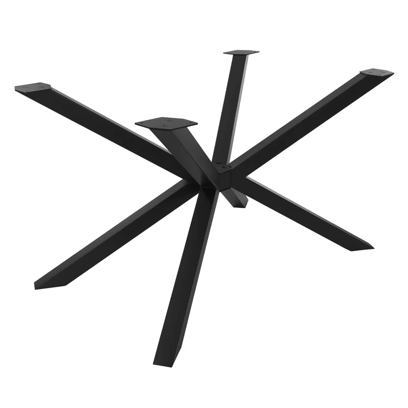 ML-DESIGN | Tischbeine Spider-Design 120x78x72 cm aus Stahl Schwarz Tischgestell Tischfüße Tischkufen für Esstisch & Schreibtisch