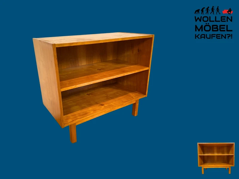 WMK I Versand möglich I Minimalistische helle 60er Jahre Regal Kommode aus vollem Holz