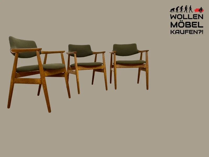 WMK I 1/3 Stilvoller skandinavischer Mid-Century Designer Stuhl I Erik Kirkegaard für Glostrup