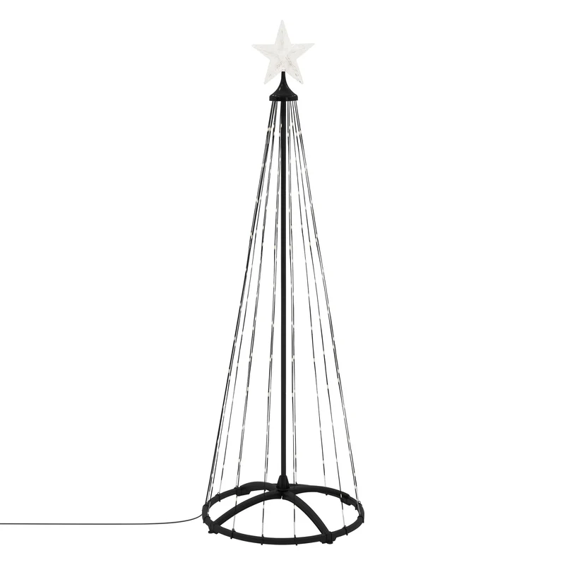 ECD Germany | LED Weihnachtsdeko Baum Außen mit warmweißen LEDs