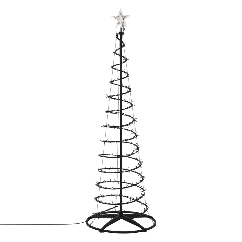 ECD Germany | LED Weihnachtsbaum mit Lichterkette, 210 cm, Weihnachtsdeko Innen/Außen, 756LED Warmweiß, Tannenbaum Lichterbaum Weihnachtsbeleuchtung