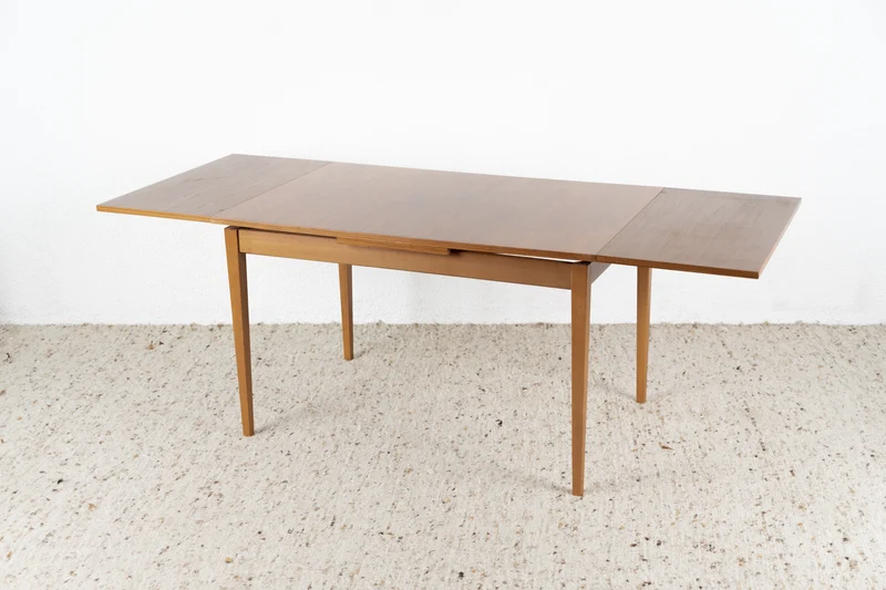 Vintage Esstisch Küche Tisch Ausziehbar Holz Mid Century Nuss Esszimmer