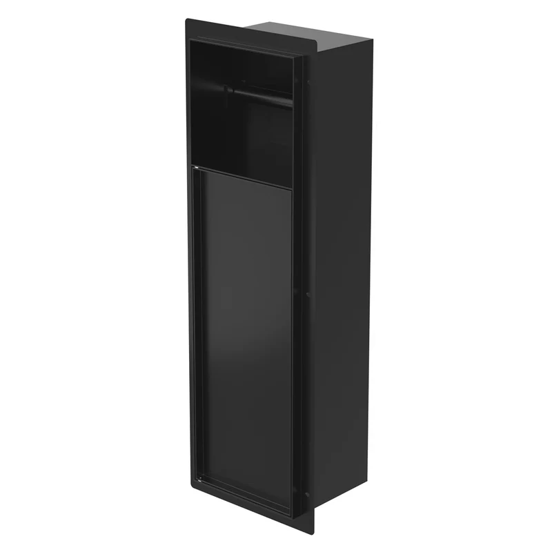 LuxeBath | Unterputz-Schrankmodul befliesbar 60x20x14cm, aus Edelstahl, WC Wandnische, Einbauschrank