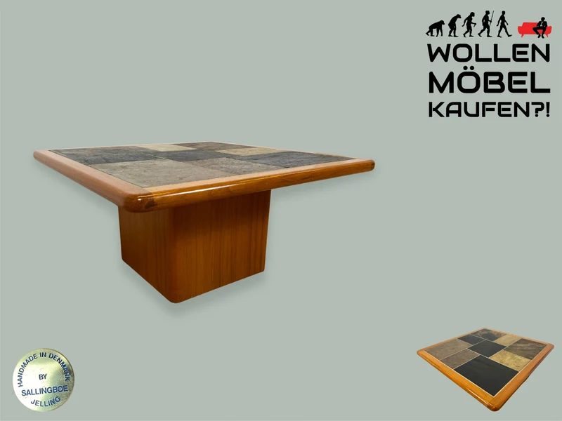 WMK I Seltener handgefertigter skandinavischer Designer Couchtisch I Sallingboe Jelling