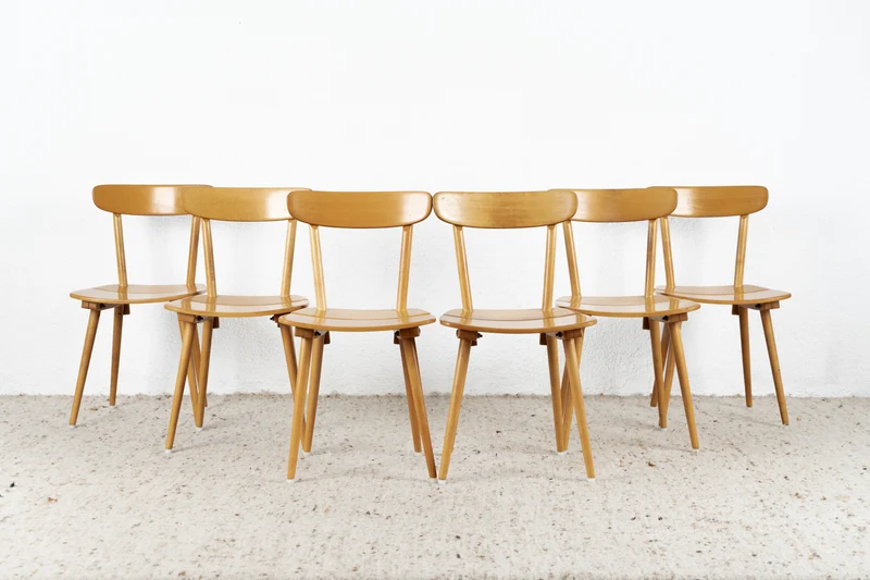 JACOB MÜLLER DESIGNER STUHL Esszimmer Küche Vintage Holz 1960er Design Massivholz Rarität Wohnhilfe Schweiz