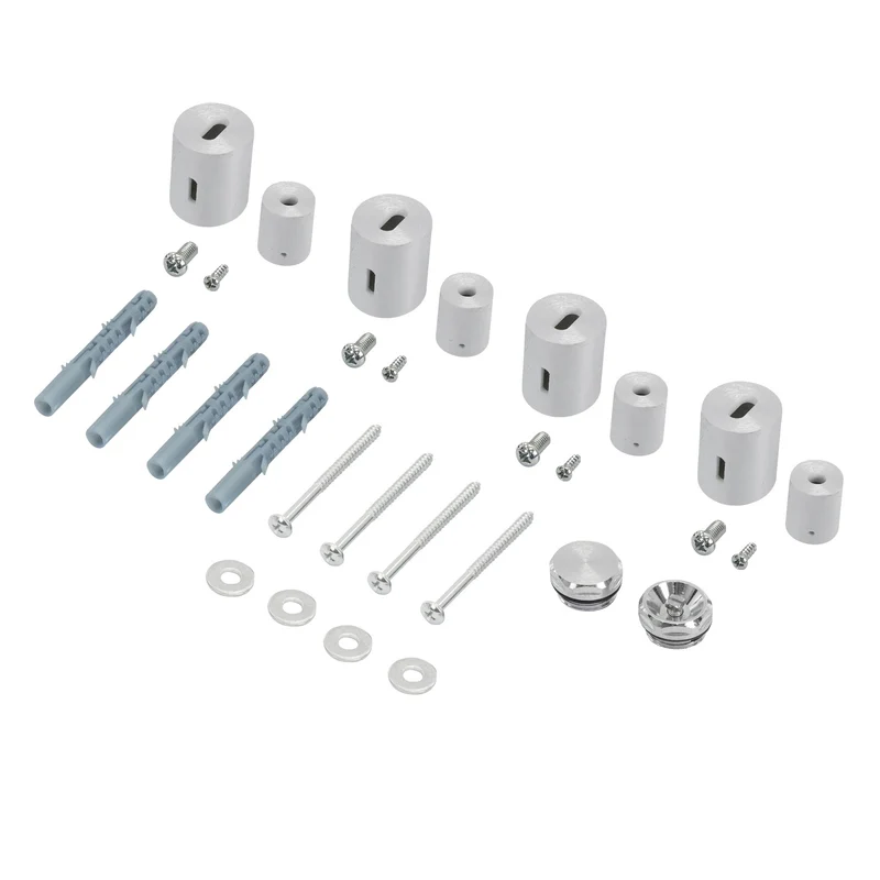 Halterung für Designheizkörper Chrom für gerade Modelle LuxeBath