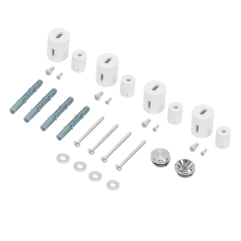 Halterung für Designheizkörper Weiß für gerade Modelle LuxeBath