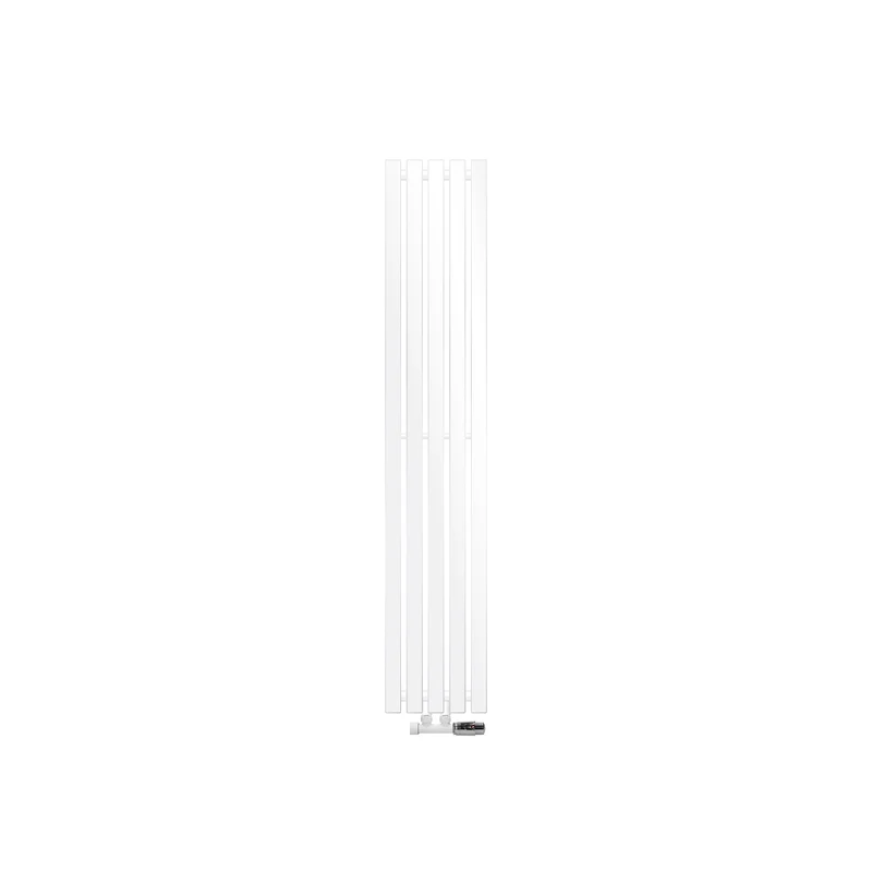 Badheizkörper Stella 260x1400 mm Weiß mit Wand Anschlussgarnitur