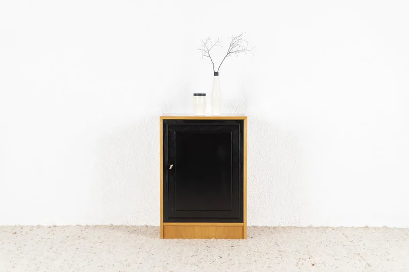Vintage Kommode Schränkchen Ablage Holz Nuss Mid Century