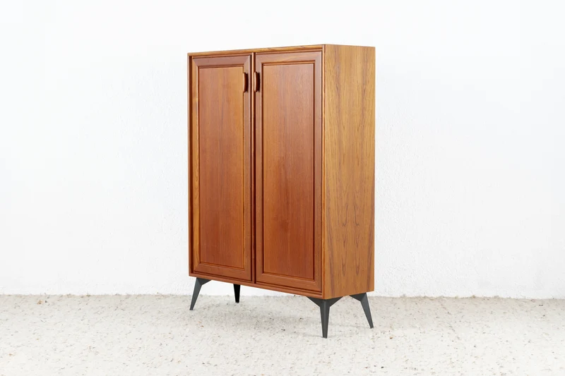 Vintage Schrank Kommode Mid Century Holz Teak RT Möbel Heinrich Riestenpatt
