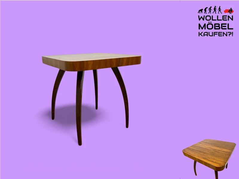 WMK Besonders schöner, seltener und gut erhaltener Mid-Century Couchtisch aus der ehemaligen Tschechoslowakei ČSFR im Art Deco Stil