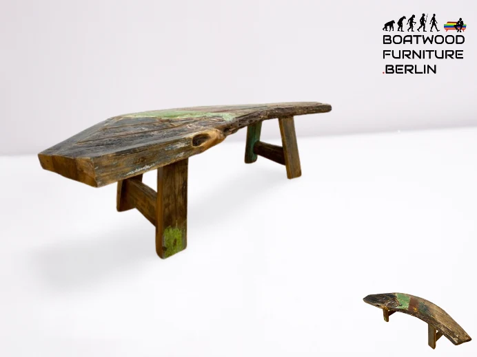 Boatwood by WMK I Nachhaltige & sehr robuste Bank aus altem Bootsholz