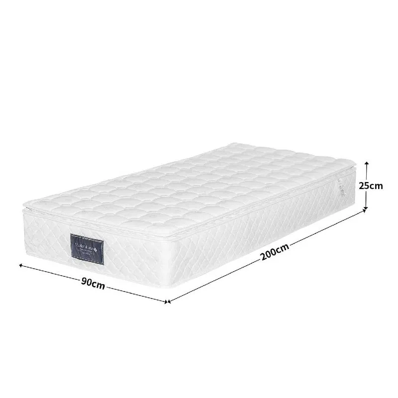 Yelenaro 7-Zonen Taschenfederkernmatratze 25 cm H3 – 90x200, 140x200, 160x200 Oeko-Tex®