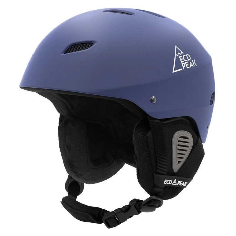 ECD Germany | Skihelm für Herren und Damen S (51-54 cm) Blau Snowboardhelm mit Belüftungssystem & Skibrillenhalter, optimaler Schutz & Tragekomfort