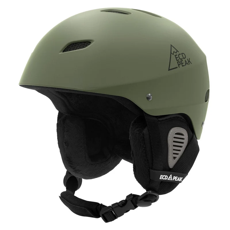 ECD Germany | Skihelm für Herren und Damen M (55-58 cm) Grün Snowboardhelm mit Belüftungssystem & Skibrillenhalter, optimaler Schutz & Tragekomfort