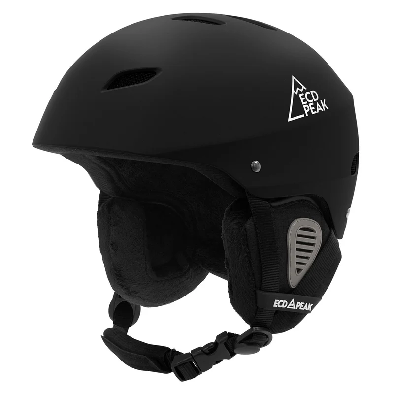 ECD Germany | Skihelm für Herren und Damen L (58-61 cm) Schwarz Snowboardhelm mit Belüftungssystem & Skibrillenhalter, optimaler Schutz & Tragekomfort