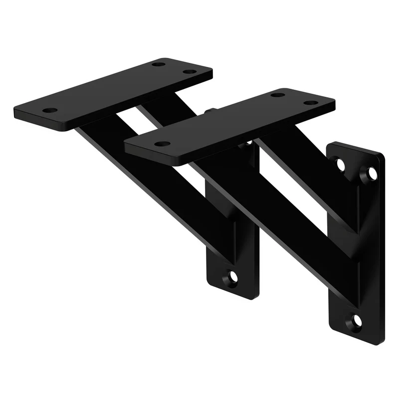 ML-Design | Wandkonsole 2er Set aus Aluminium Regalhalterung Wandhalterung für Regalbrett