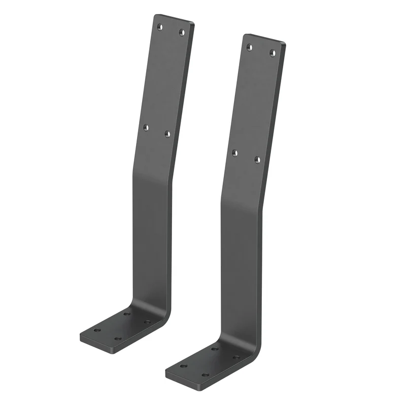 ML-Design | Rückenlehnenhalterung 2er Set 345 x 90 mm aus Stahl, Rücklehne Halterung Profil für Sitz-Bänke