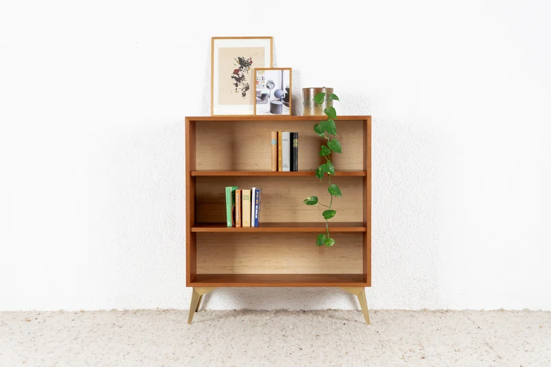 Vintage Regal Bücherregal Schrank Holz 60s