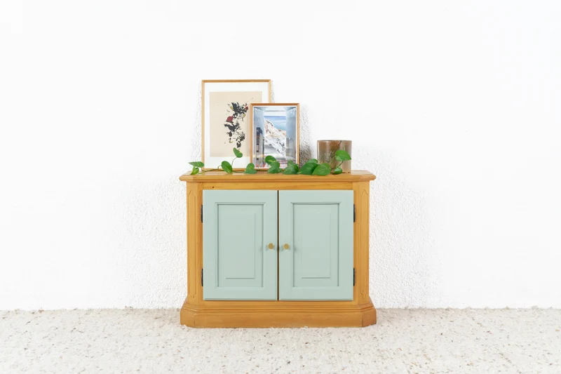 Vintage Kommode Holz Sideboard Massivholz Tv Skandi