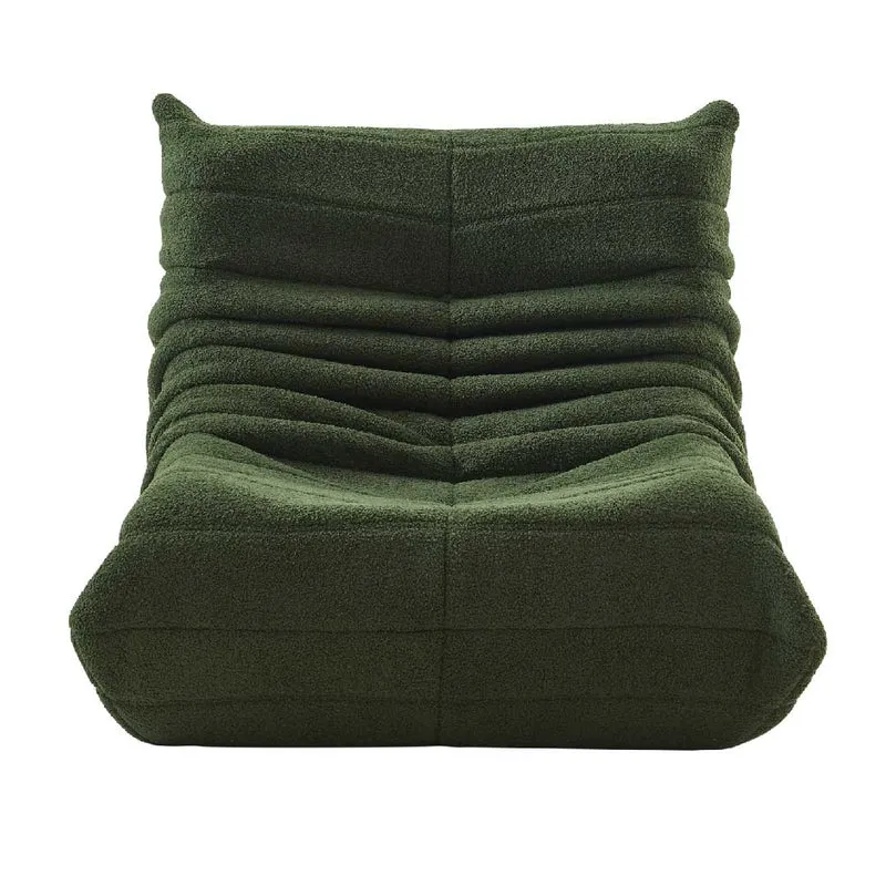 Yelenaro Einzelsofa Bodensofa – Teddy Sitzsack Sofa mit Rückenlehne, Bequemes Togo Einzelsofa