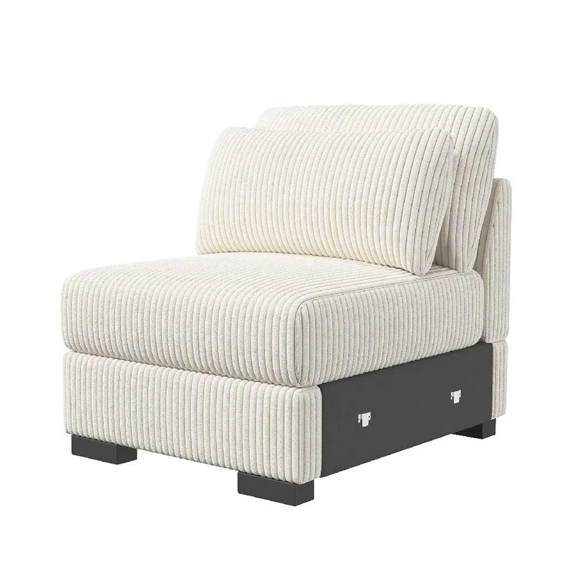 Yelenaro Modular Sofa mit Stauraum – Cord Sofa Grau, flexibel erweiterbar, modernes Wohnsofa
