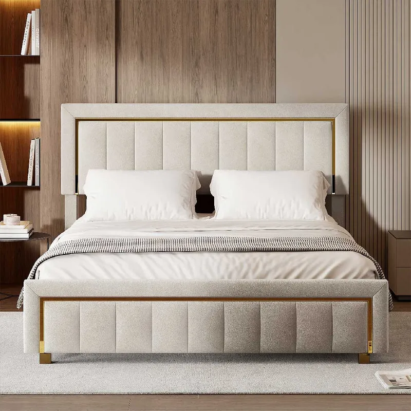 Yelenaro Polsterbett mit Stauraum – Samtbett 140/160×200 cm