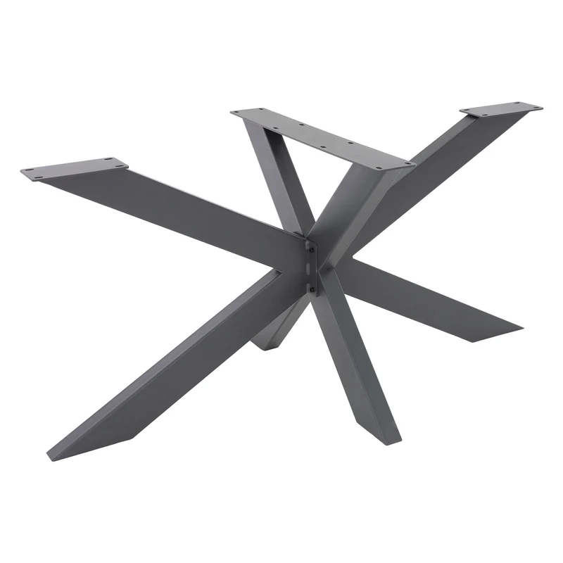Tischbeine Tischgestell X-Design 78 x 71 x 150 cm Anthrazit aus Metall ML-Design