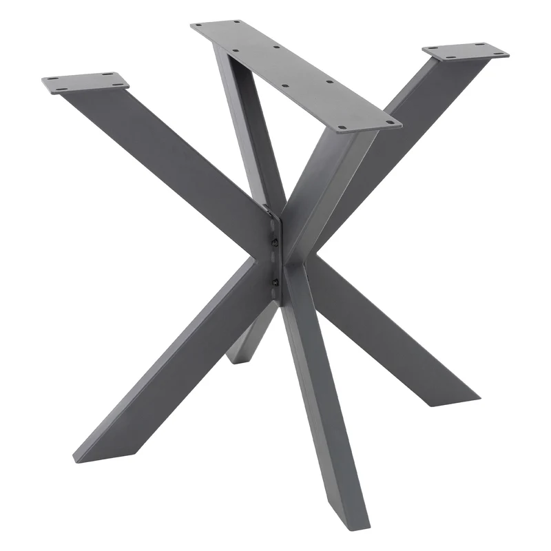 Tischbeine Tischgestell X-Design 85 x 71 x 85 cm Anthrazit aus Metall ML-Design