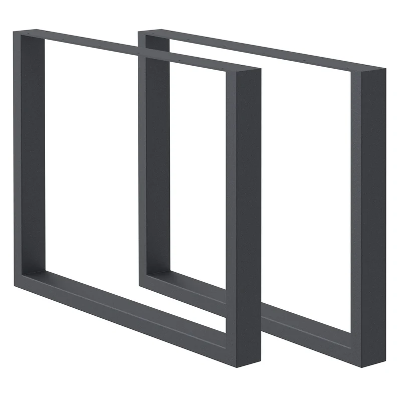 Tischbeine Tischgestell 2er Set U-Design aus Stahl ML-Design