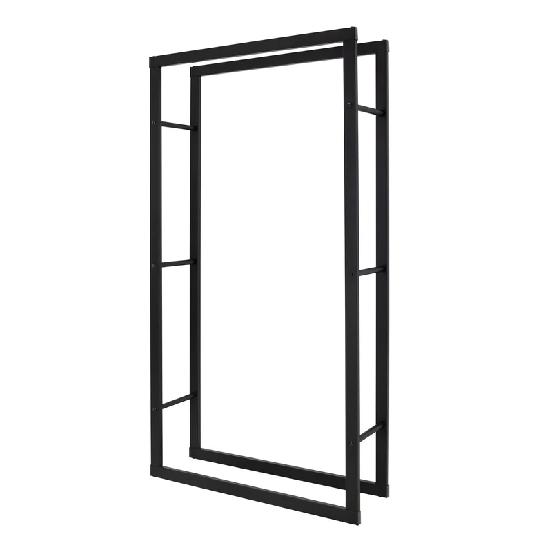 Kaminholzregal Brennholzregal rechteckig aus Stahl ML-Design