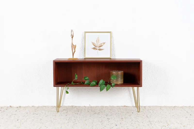 WK MÖBEL Vintage Regal Sideboard Kommode Mid Century Holz Teak Hifi