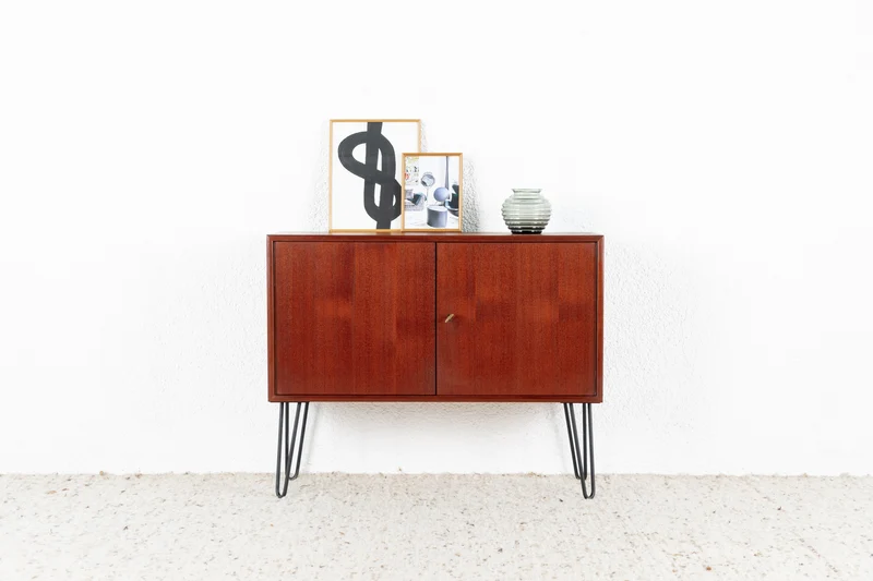 WK MÖBEL Vintage Kommode Sideboard Holz Teak Mid Century