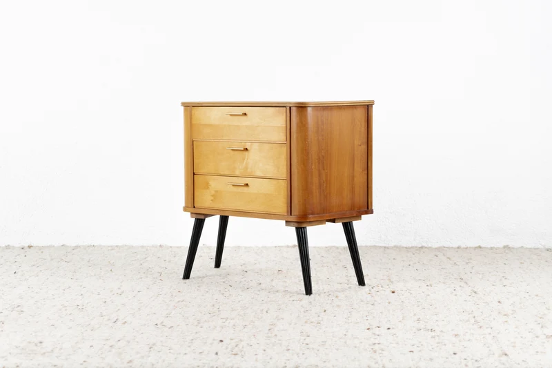 Vintage Kommode Schubladen Holz 1960er Mid Century Ablage