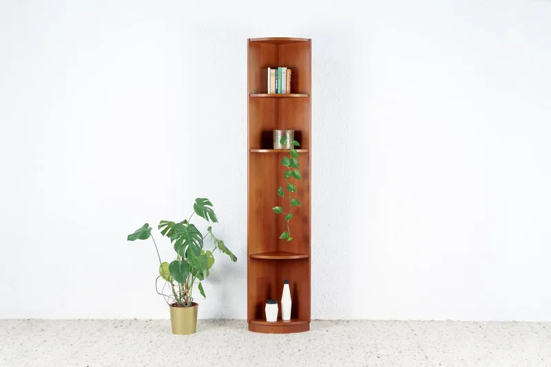 WK MÖBEL Teak Vintage Eckschrank Bücherregal Holz Regal West Germany