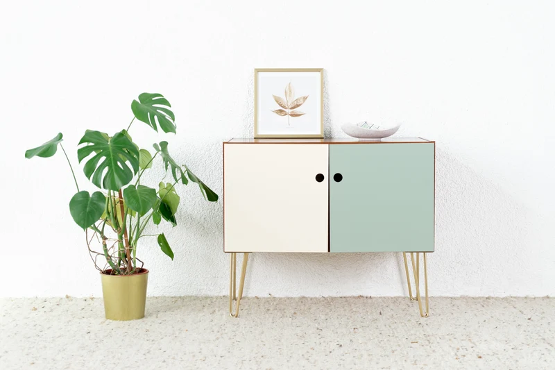 Vintage Sideboard Kommode Holz Mid Century Teak 70s 1970er