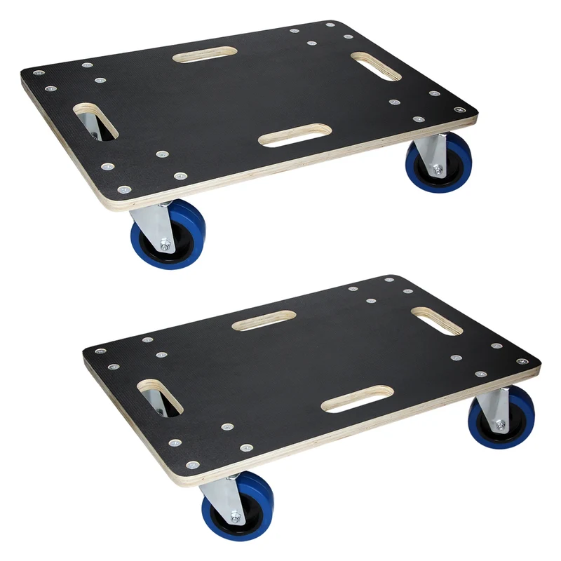 2er Set Rollbrett Möbelroller 40 x 60 cm aus Multiplex Traglast 800 kg
