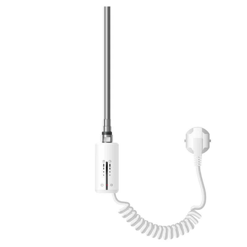 Heizstab für Badheizkörper 600W Weiß mit Thermostat Temperaturkontrolle Timer und Touchbedienung LuxeBath