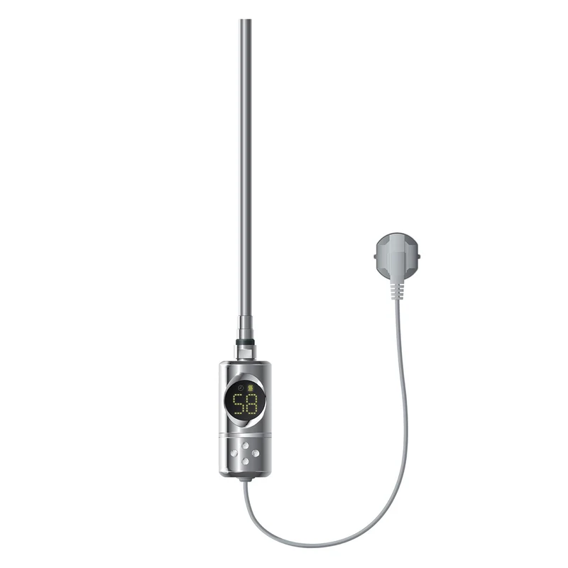 Heizstab 300W Chrome mit Thermostat und LCD Bildschirm LuxeBath
