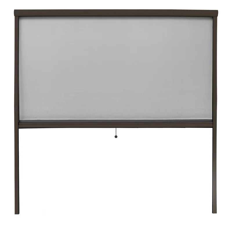 Insektenschutzrollo für Fenster 160x160 cm Braun