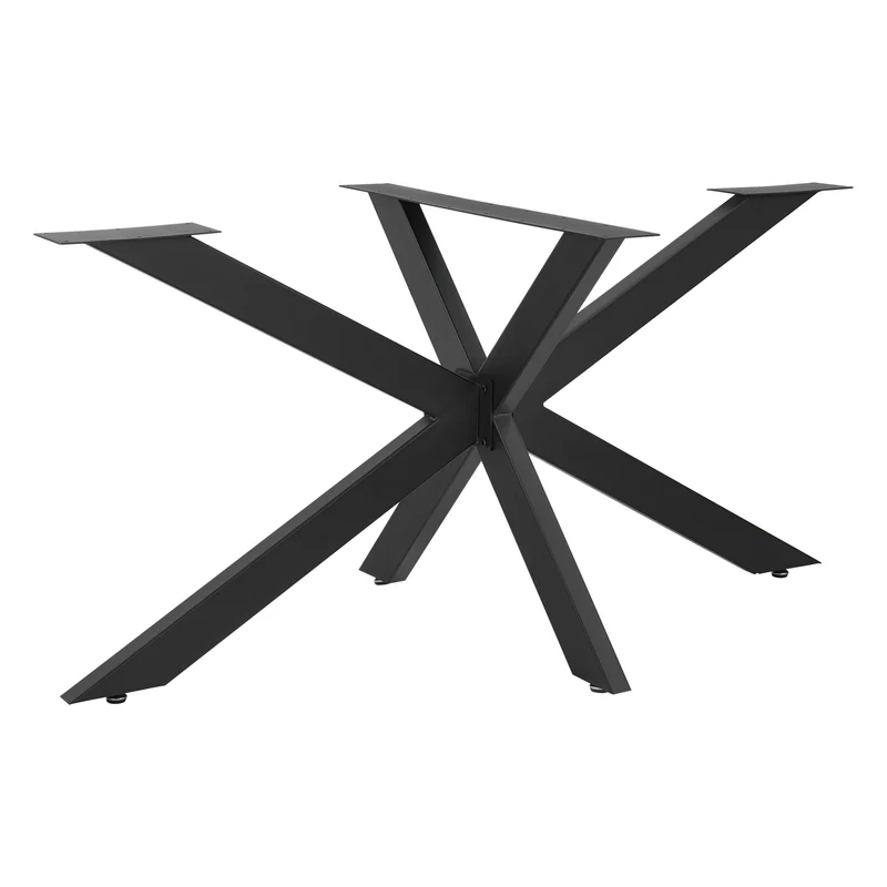 Tischgestell Oberau 150x78x71 cm Schwarz [en.casa]