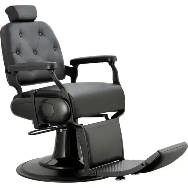 Barber stuhl in Schwarz, Herren Friseurstuhl Crop, Barbershop stuhl