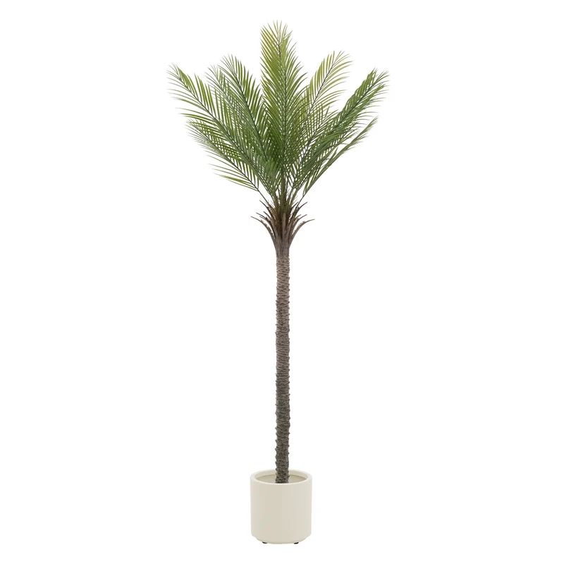 Künstliche Palme 210 cm Tropische Kunstpalme im Topf ML-Design