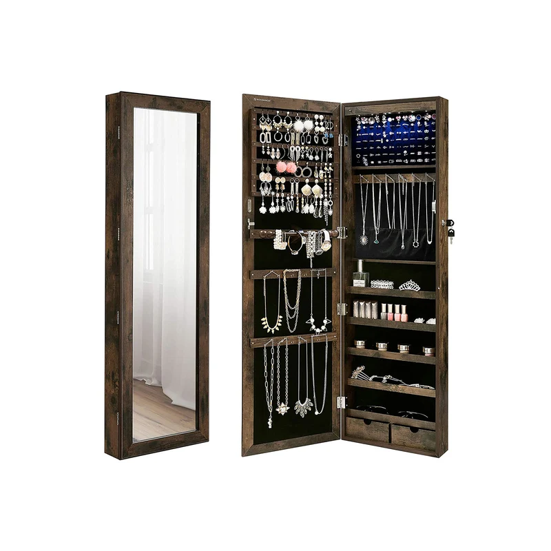 Abschließbarer Schmuckschrank zur Wandmontage
