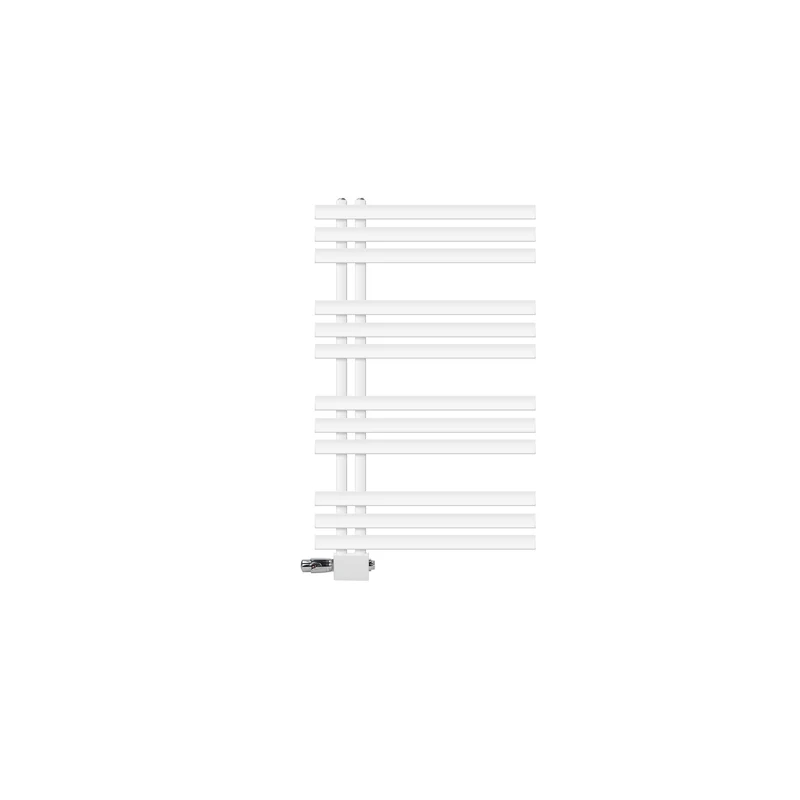 Badheizkörper Mittelanschluss 600x1000 mm Weiß mit Universale Anschlussgarnitur LuxeBath
