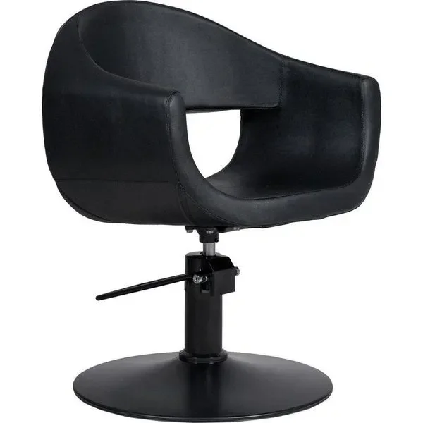 Friseurstuhl in eleganter Schwarz-Farbe, Luxuriöser Friseur stuhl Glam