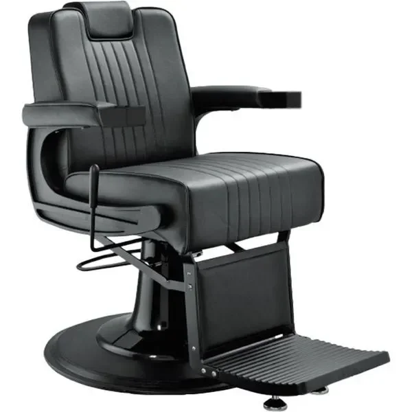 Barber stuhl in Schwarz, Herren Friseurstuhl Fade, Luxuriöser Barbershop stuhl