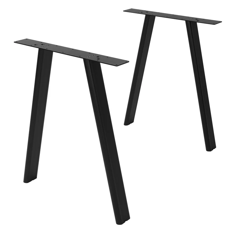 ML-DESIGN | Tischbeine 2er Set A-Form 60x72 cm aus Stahl Schwarz Tischgestell Tischfüße Tischkufen für Esstisch & Schreibtisch