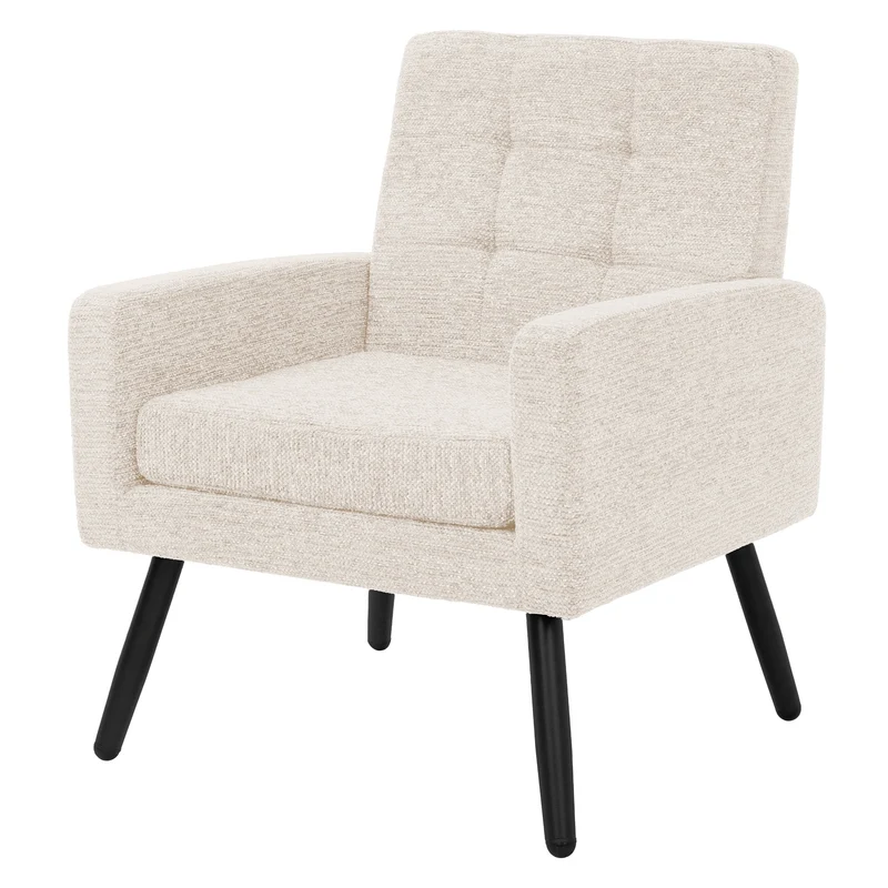 ML-DESIGN | Sessel mit Armlehnen 66,5x80x63,5 cm Stahlgestell/Webstruktur Beige Relaxsessel Lesesessel Polstersessel Fernsehsessel für Wohnzimmer