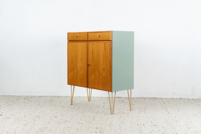 Lüning Vintage Kommode Kirsch Holz Schubladen Flur